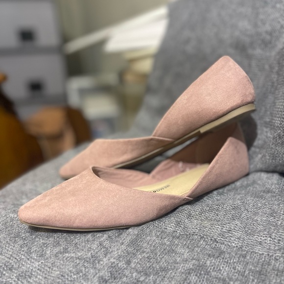 Cute pink flats perfect for formal events memory foam bottoms brand time and tru - Picture 4 of 5